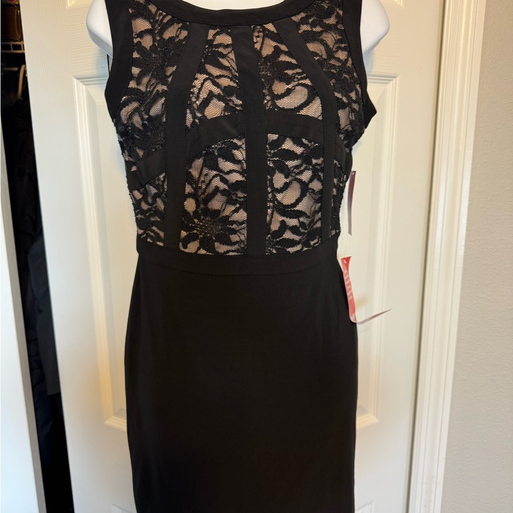 Morgan & Co. Black Lace Midi Dress